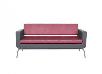 Gray-Pink Three-Seater Luxury 3-Seater High-Quality Upholstered Designer Couch